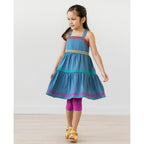 Hanna Andersson Ric Rac Dress - Light-Medium Wash Chambray - Size 4