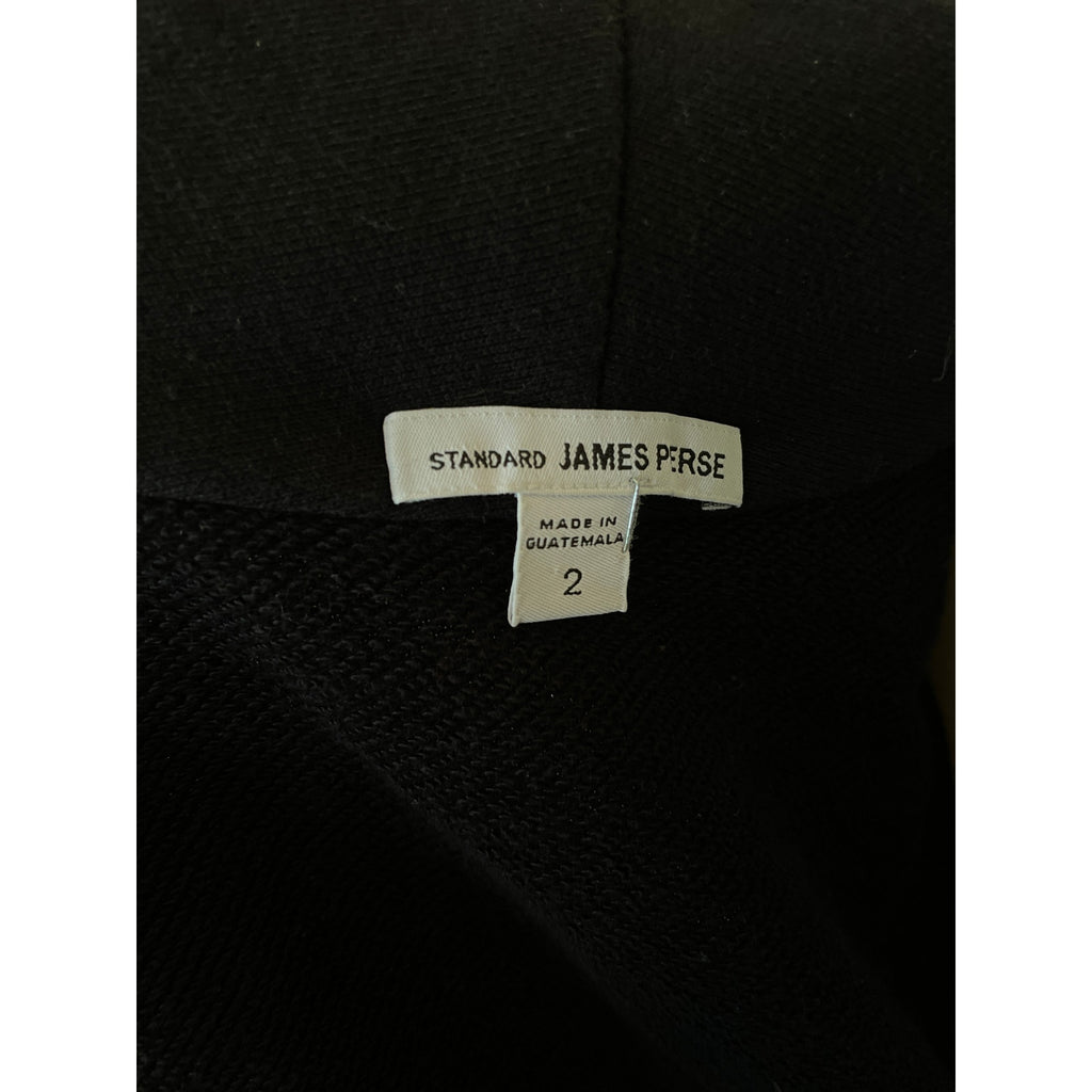 James Perse Open Front Cocoon Cotton Cardigan - Black - Size 2 / Medium