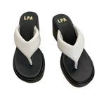 LPA Christina Platform Sandal - Black / White - Size 10